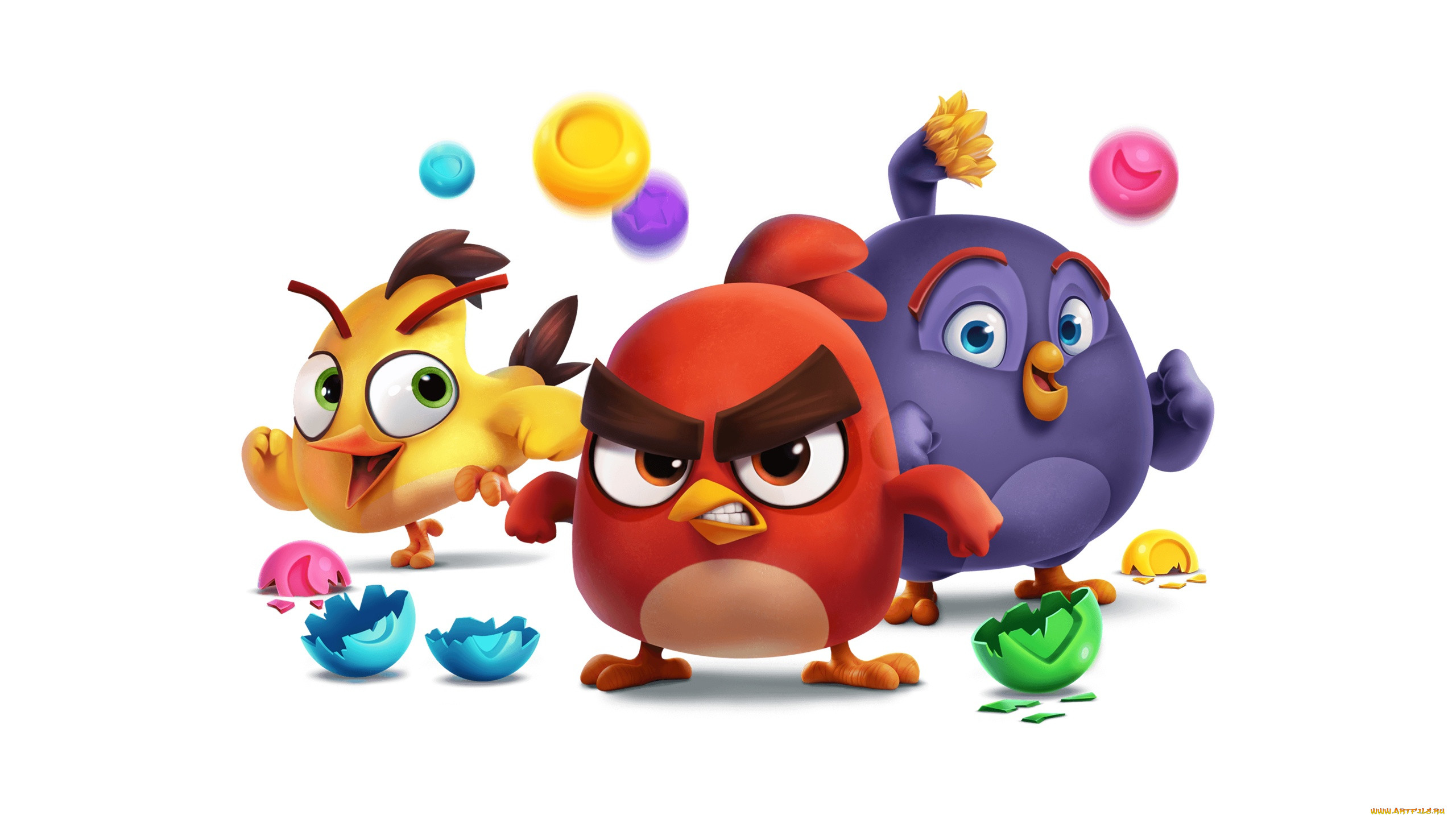 Обои Angry Birds Dream Blast Видео Игры Angry Birds: Dream Blast, обои для рабочего  стола, фотографии angry birds dream blast, видео игры, ---другое, птицы,  фон, обои, игра, белый, картинка, angry, birds, на,